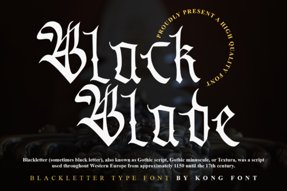 Black Blade Font Evaluation