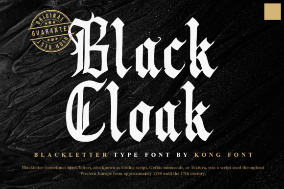 Black Cloak: A Bold Choice for High-Impact Design Projects