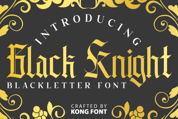 Black Knight Font: Elevate Your Brand with Sharp Elegance
