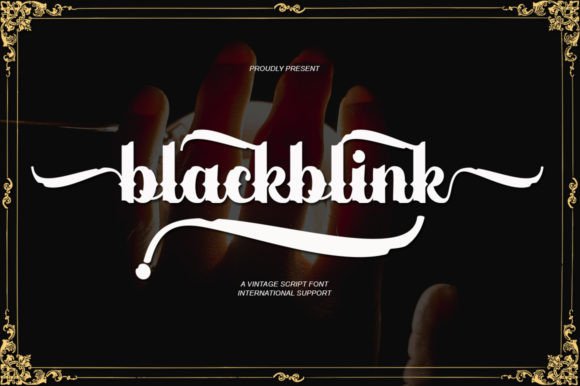Blackblink: Elevating Vintage Design with Elegant Calligraphy