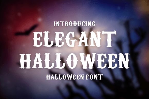 Elegant Halloween: The Spooky Typography for Mysterious Designs
