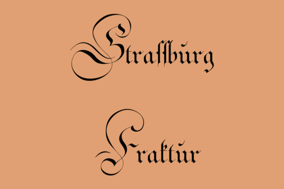 Integrating Strassburg Fraktur into Professional Design Workflows