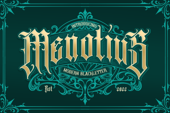 Menotius: Navigating the Bold World of Blackletter Typography