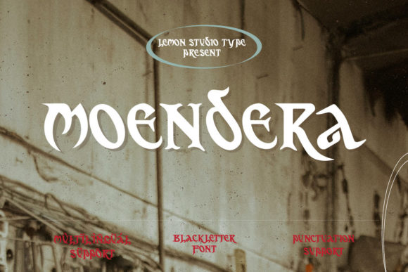 Moendera: Elevating Visual Identity Through Gothic Typography