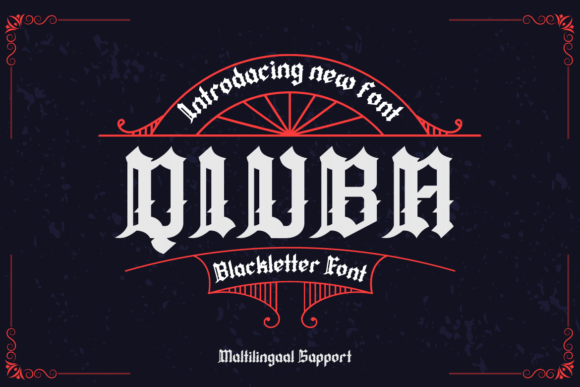 Qiuba: The Gothic Font That Elevates Your Design Projects