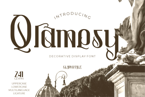Qramesy: Elevating Visual Storytelling with Retro Blackletter Elegance