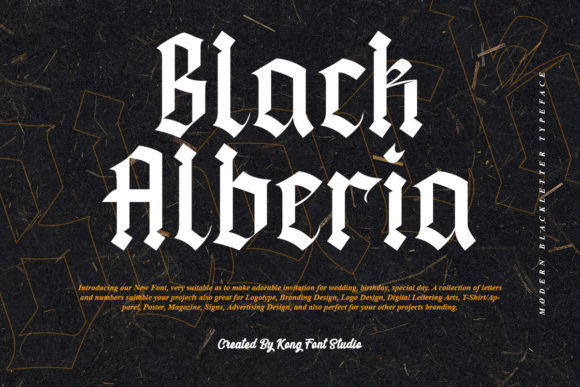 The Art of Modern Gothic: Elevating Creativity with the Black Alberia Typeface