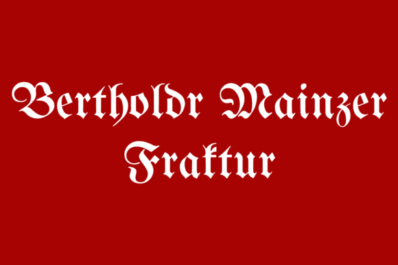 The Gothic Charm of Bertholdr Mainzer Fraktur: A Comprehensive Guide to Dark Typography