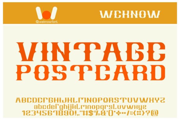 Vintage Postcard: Elevating Design with Bold Blackletter Typography
