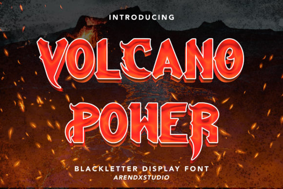 Volcano Power: A Gothic Font for Bold Designs